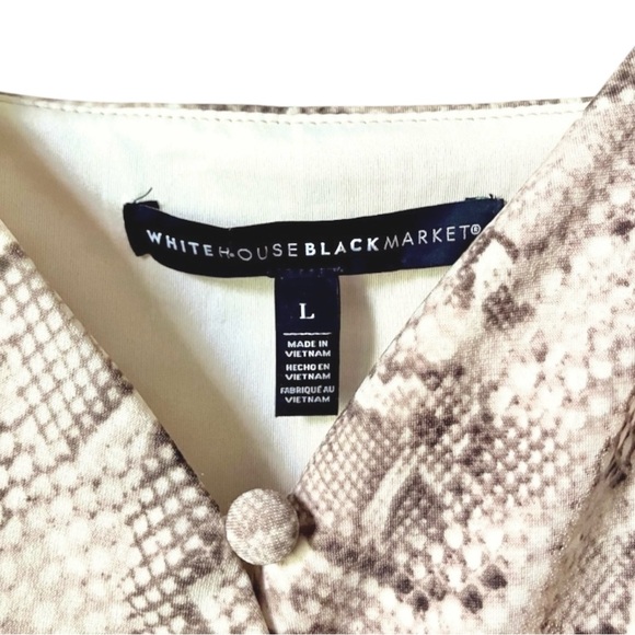 WHBM Python Snakeskin Print Tank, L - Picture 6 of 6